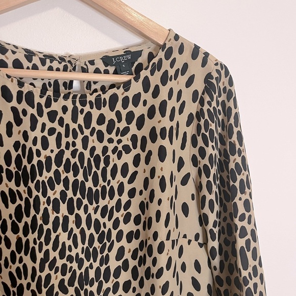 J.Crew Animal Print Blouse - Picture 4 of 8